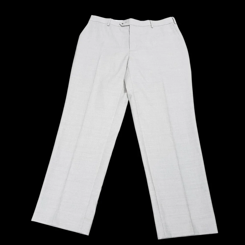 NEW Suitsupply Pants Mens 34x30 Straight Leg Trousers Lanificio Rogna 4PLY Wool